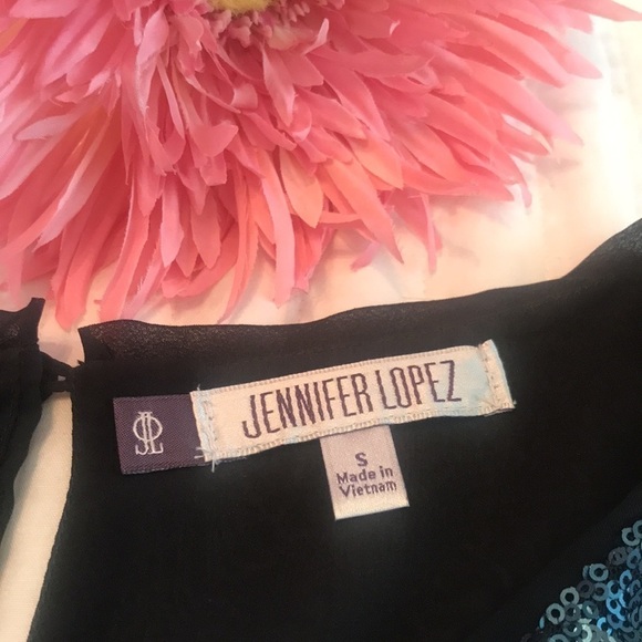 Jennifer Lopez Sequined Tank Top Size Small - Picture 6 of 11